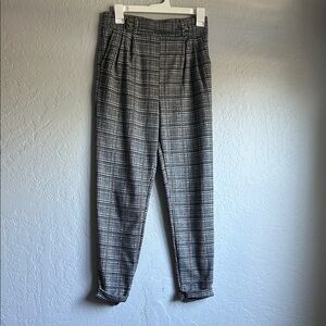 Women’s Black Plaid Pants